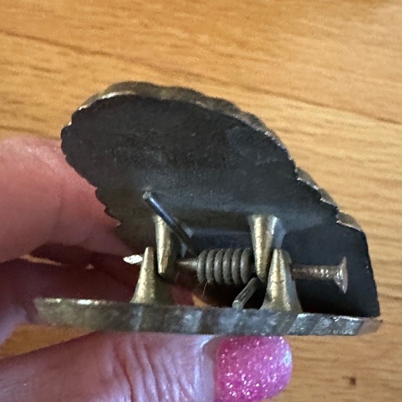 Vintage Paperclip from Rhodes Greece Brass Deer Birds - Picture 9 of 14